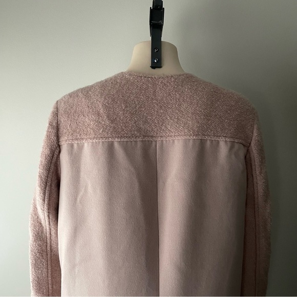Cupcakes and Cashmere Light Blush Pink Overcoat Long Coat Sise Medium - Picture 10 of 11